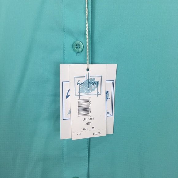 Guy Harvey Women Fishing Top Teal Mint Long Sleeve - Picture 2 of 6